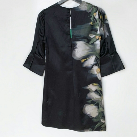 H & M Conscious Collection 39% Silk & 69% Linen peony dress - Picture 6 of 7